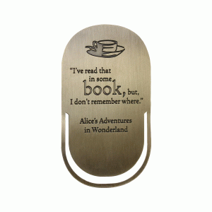 Метален книгоразделител - Пълтни Прес (Алиса в страната на чудесата)